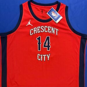 NWT Jordan Brandon Ingram New Orleans Pelicans #14 Crescent City Jersey Youth XL